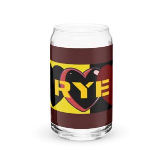 Love Rye Can-shaped glass