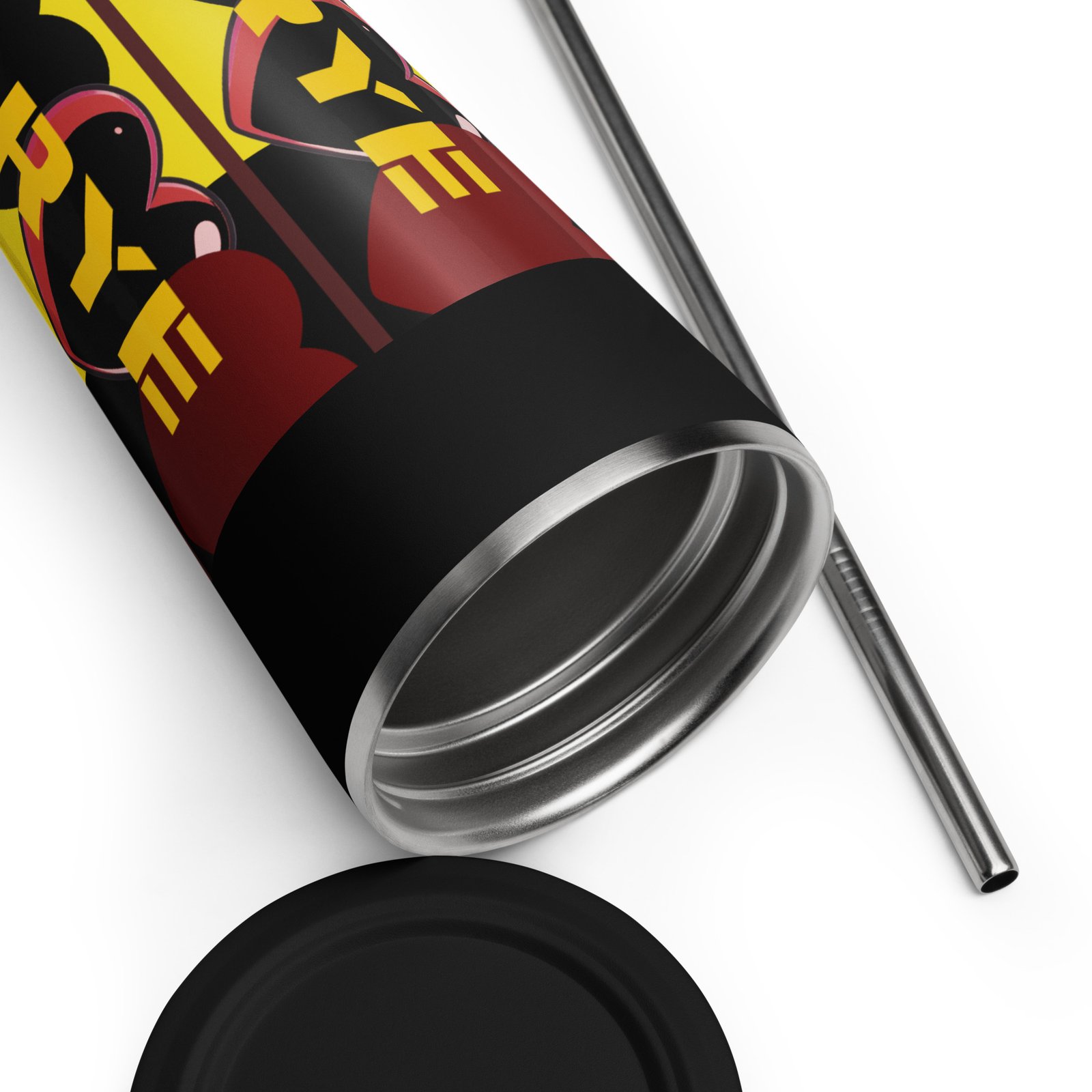 Love Rye Insulated tumbler with a straw - Image 2