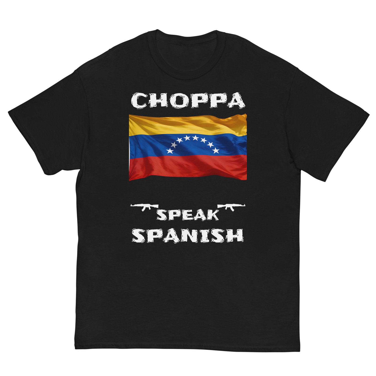 Venezuelan flag shop speak Spanish white text - Image 2