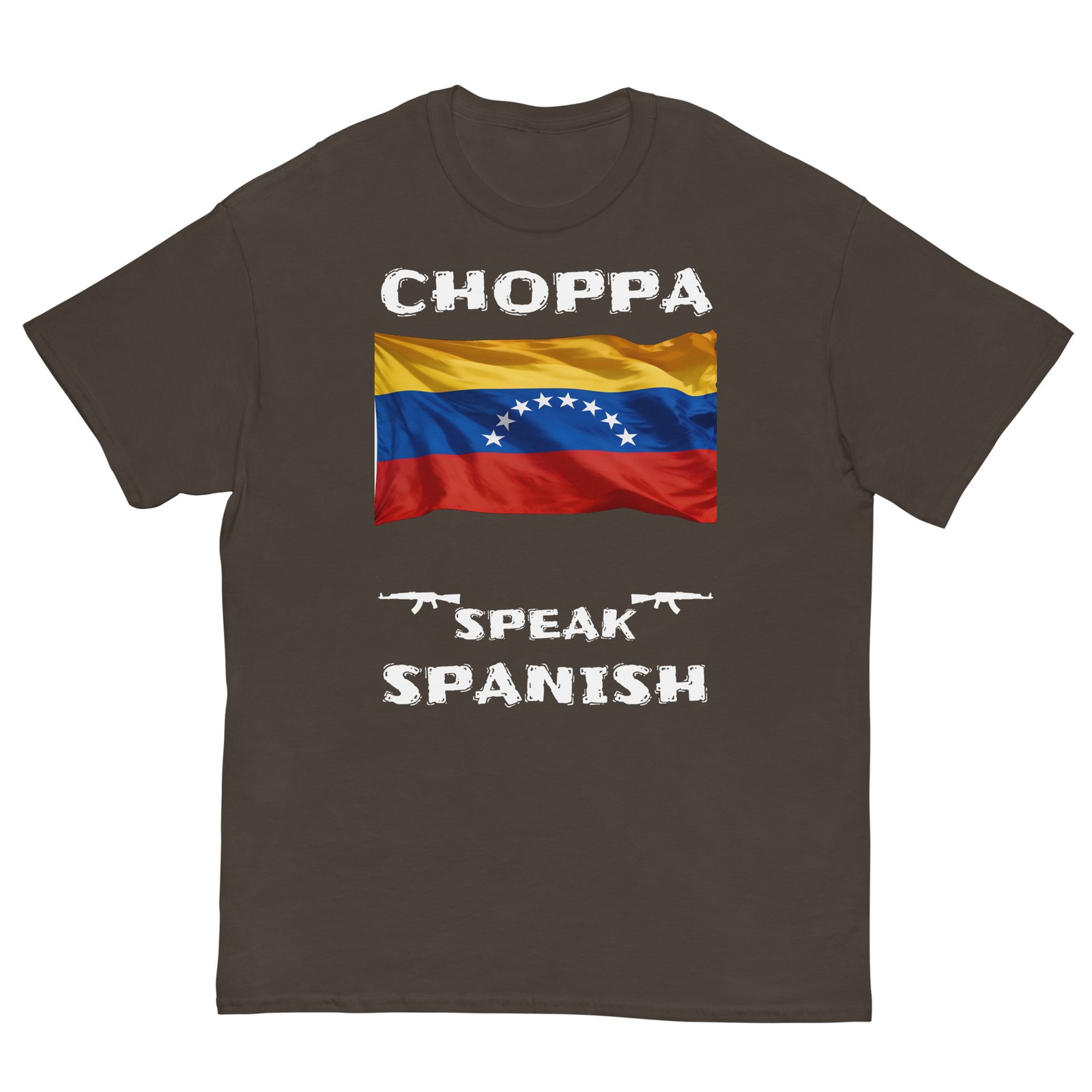 Venezuelan flag shop speak Spanish white text - Image 6