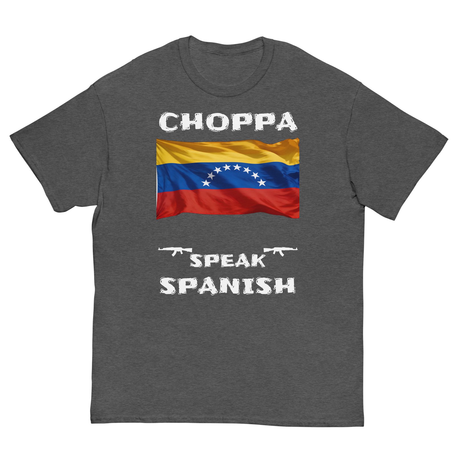 Venezuelan flag shop speak Spanish white text - Image 7