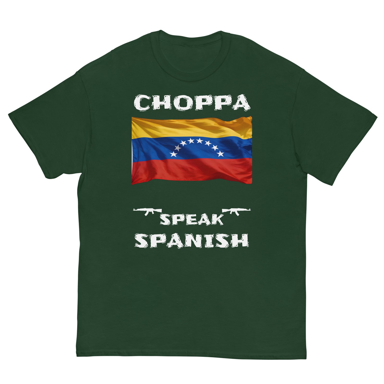 Venezuelan flag shop speak Spanish white text - Image 5