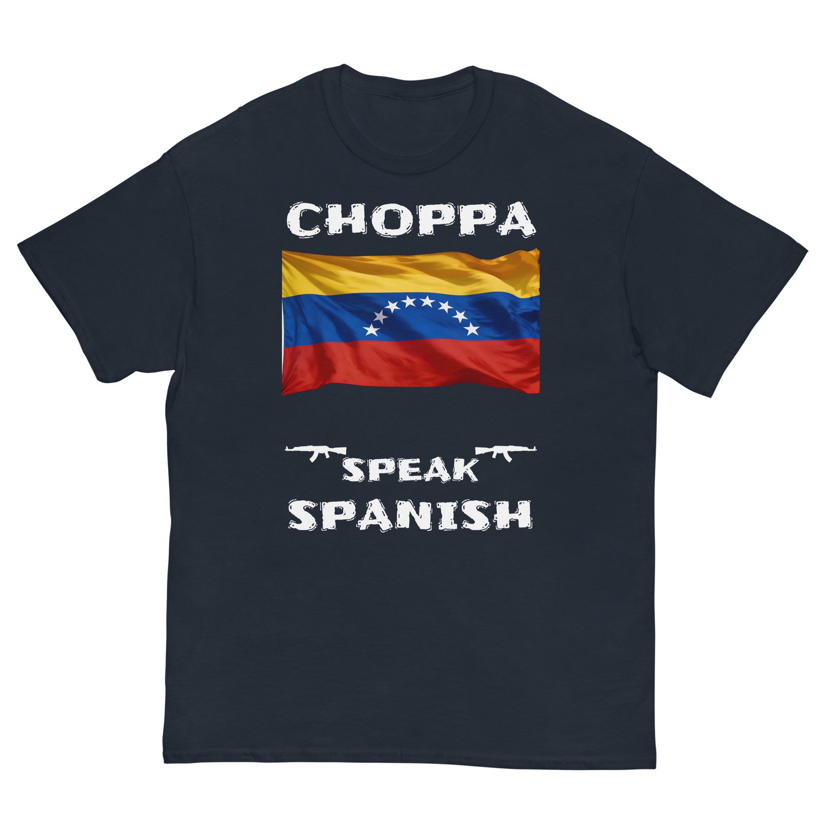 Venezuelan flag shop speak Spanish white text - Image 3